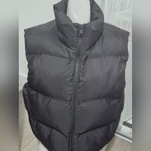 Zara Black Puffer Vest